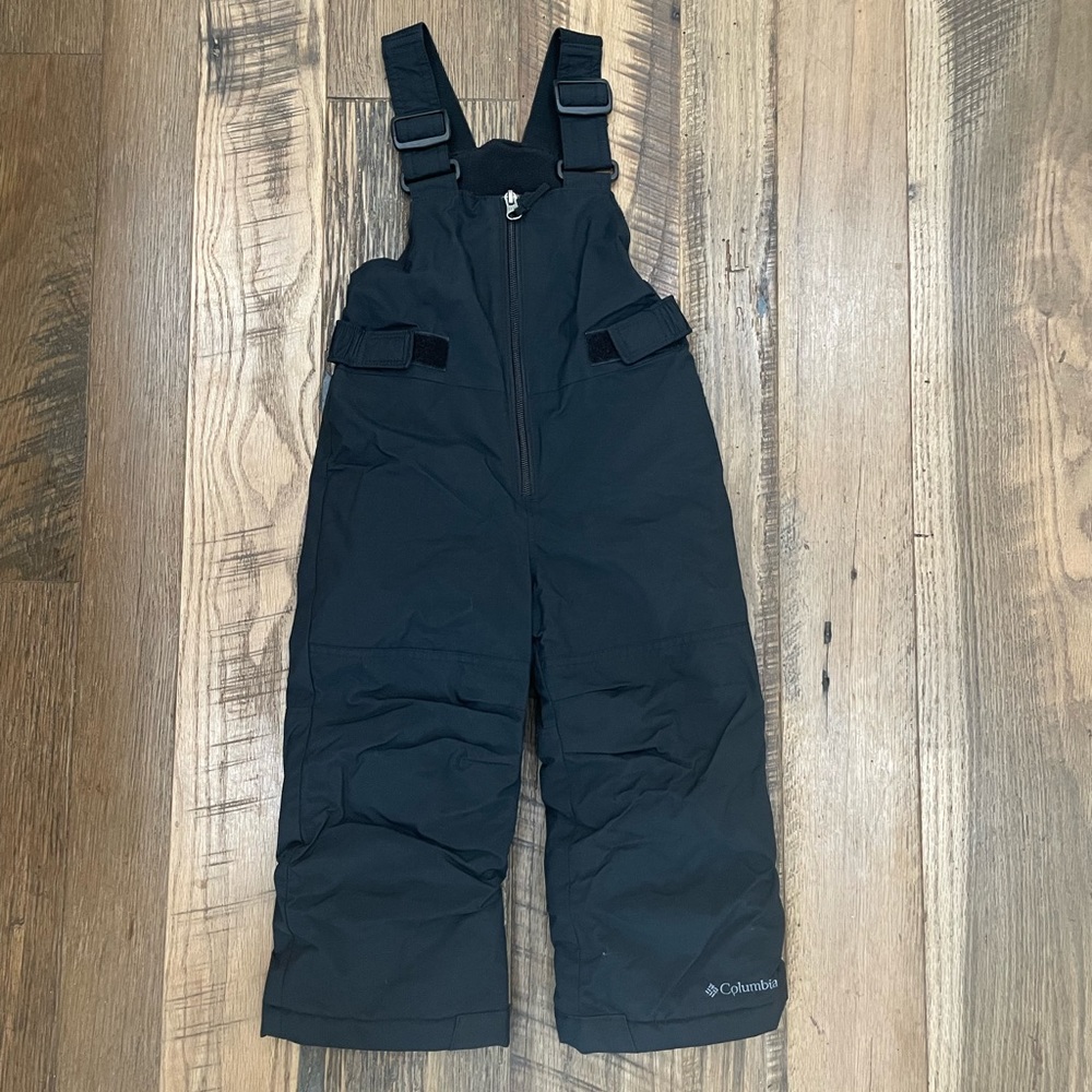 Columbia Omni Shield snow bibs girl boy 8